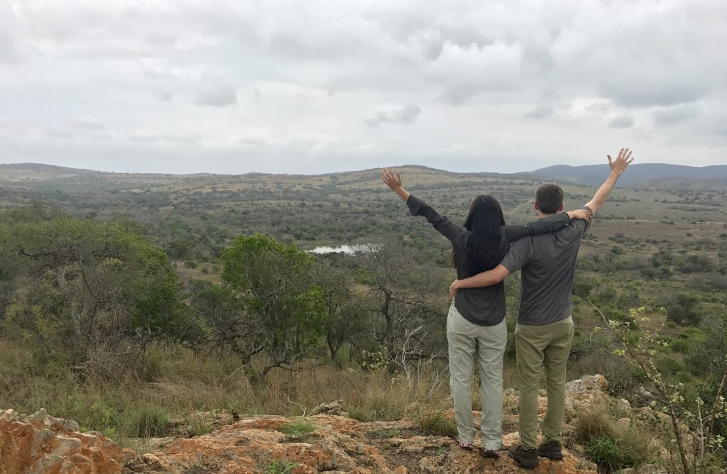 Enjoying the beautiful views at Phinda Private Game Reserve