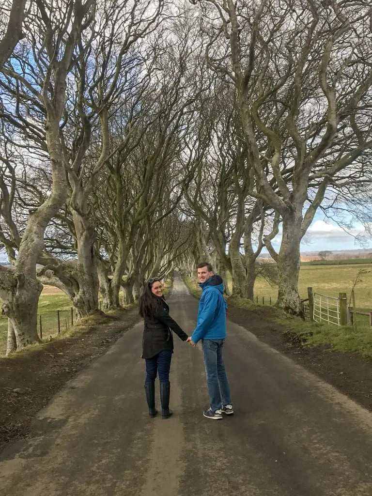 Do not forget your best walking shoes when you pack for Ireland. Not all the roads are paved like the Dark Hedges aka Kings Road.