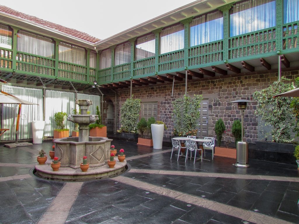 Aranwa Cusco Boutique Hotel's beautiful patio terrace