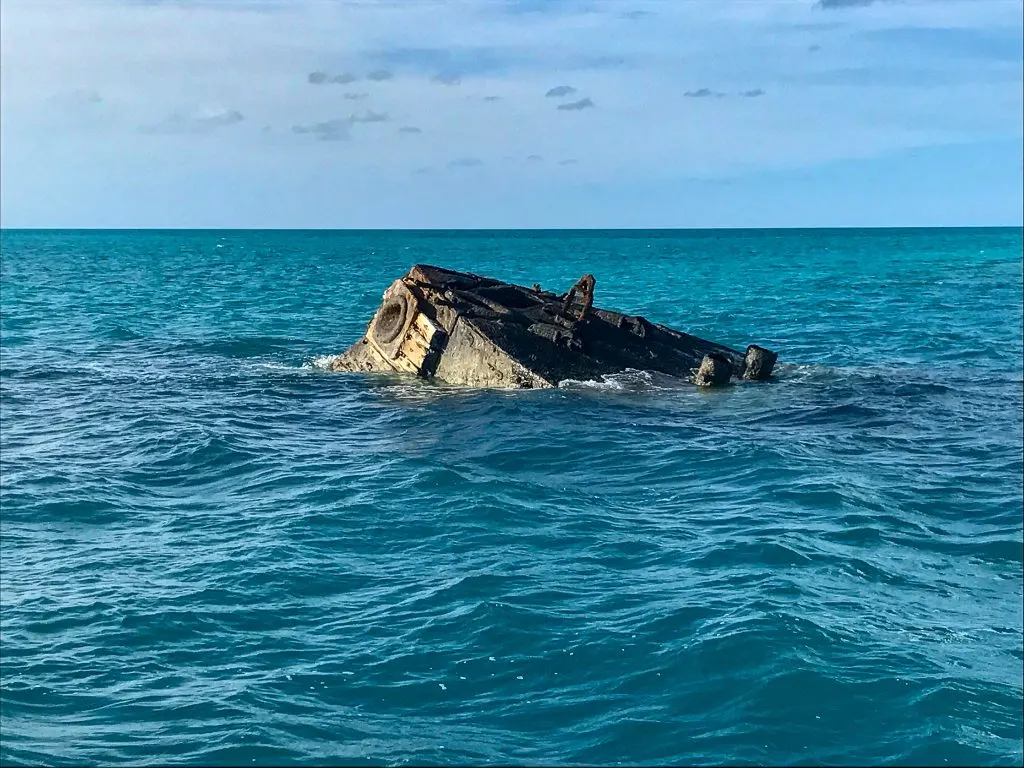 We took a boat tour to see the famous Vixen shipwreck in Bermuda.