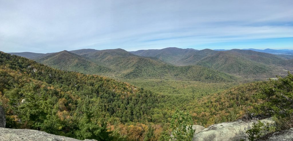Stunning views from Old Rag at Shenandoah National Park. One of America's finest and most beautiful National Parks during the Fall Season. 