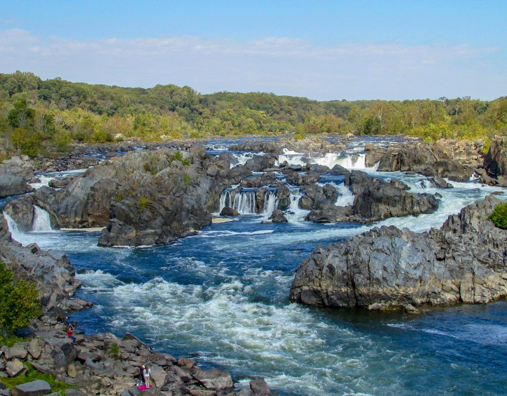 Great Falls Park has one of the most beautiful waterfalls in the country and it is just minutes from the nation's capitol, Washington D.C.