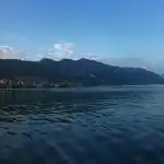 Panoramic of Lake Iseo, Italy