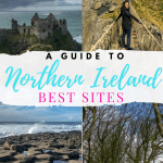 Dublin to the Causeway Coast - a guide to Northern Ireland's best sites! Sites include the Dark Hedges, Carrick-a-Rede Rope Bridge, Giants Causeway and Dunluce Castle. #NorthernIreland #Castle #GiantsCauseway #DarkHedges #CarrickaredeRopeBridge #DunluceCastle