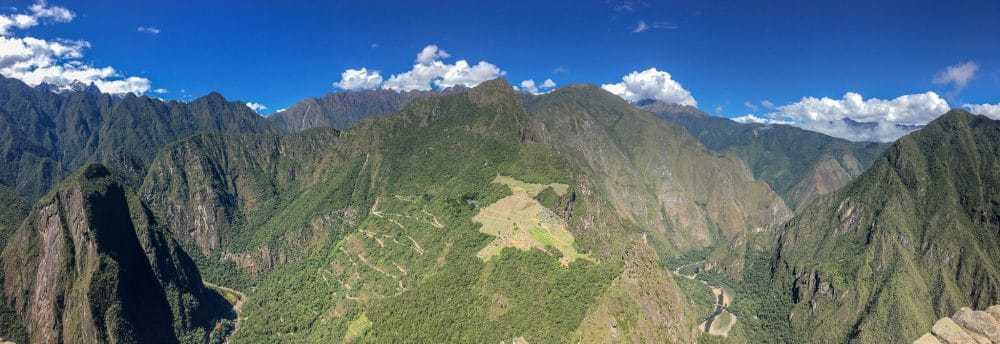 Stunning view of Machu Picchu from Huayna Picchu