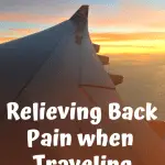 There are several ways to relieve back pain when traveling. Whether that be a hot bath after a long flight, a heating pad during your flight, pain relief creams or stretching - traveling with back pain does not have to be so painful.