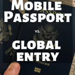 Mobile Passport vs. Global Entry - how do you choose which travel program will benefit you the most? I break down everything you need to know about both Mobile Passport and Global Entry to help you make the best decision. #TravelTips #TravelHack #MobilePassport #GlobalEntry #USATravel