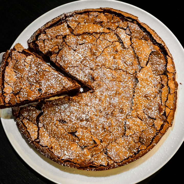 Torta Tenerina -  Italian Flourless Chocolate Cake