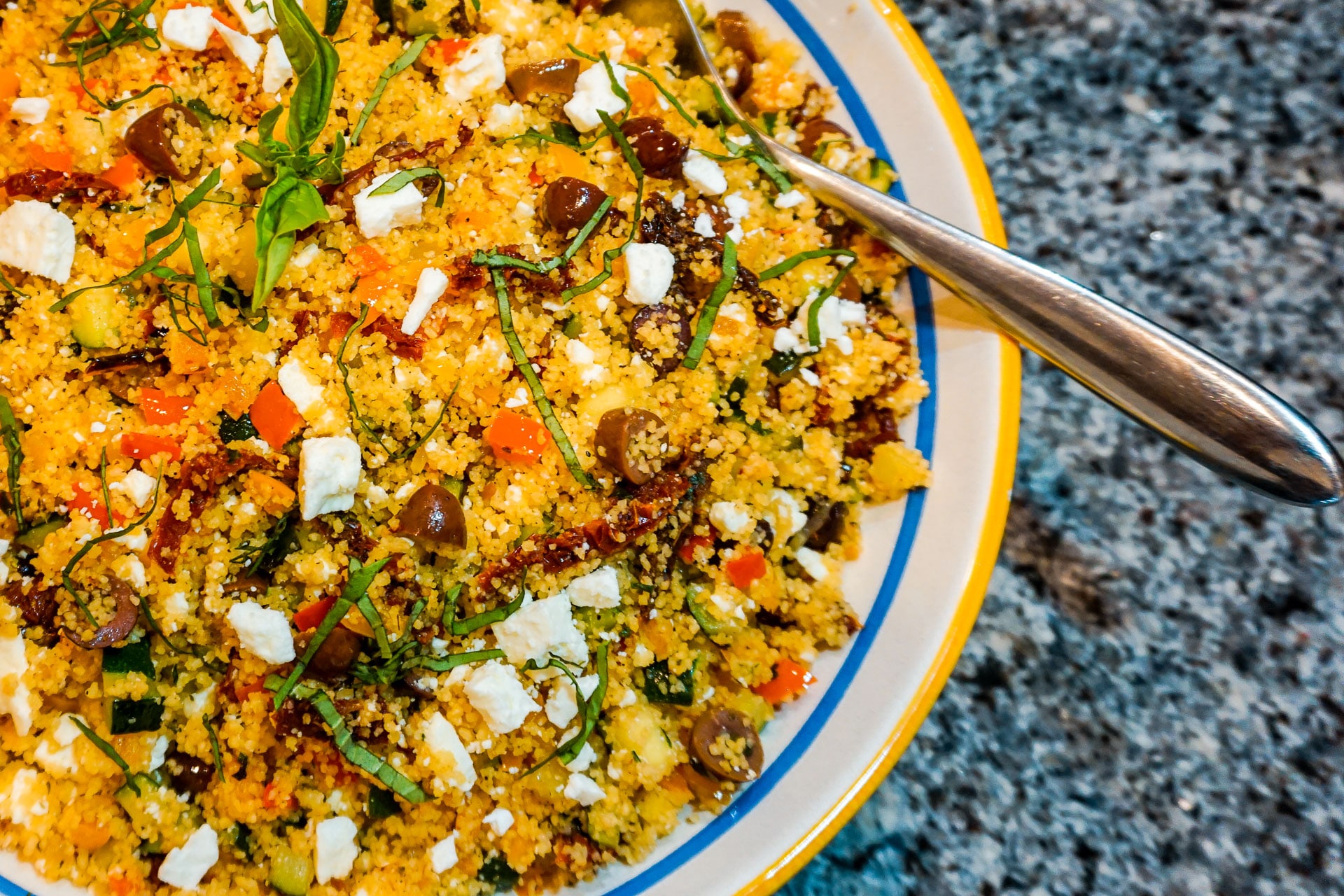 Mediterranean Couscous Salad with Vegetables – A Healthy Vegetarian Recipe