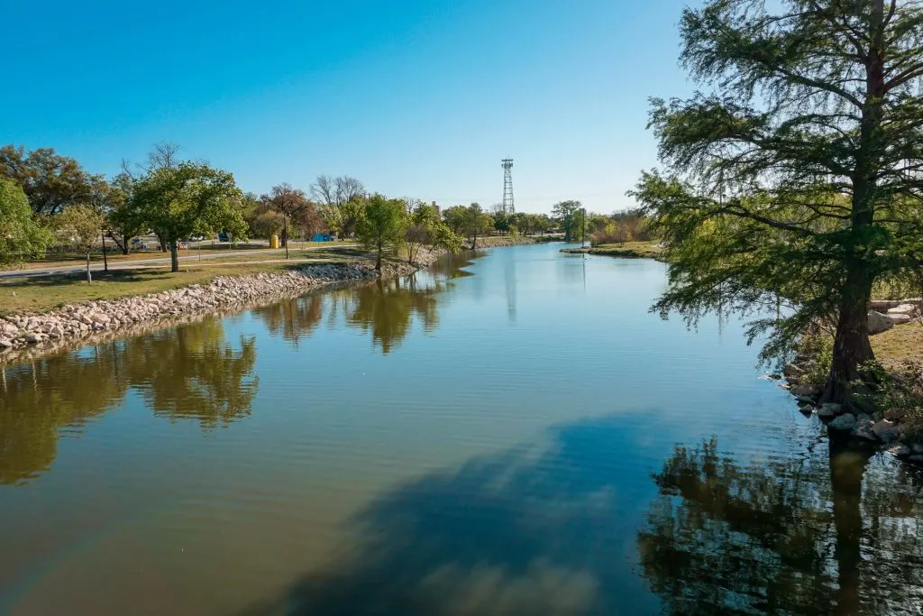 Concho River in San Angelo, Texas.