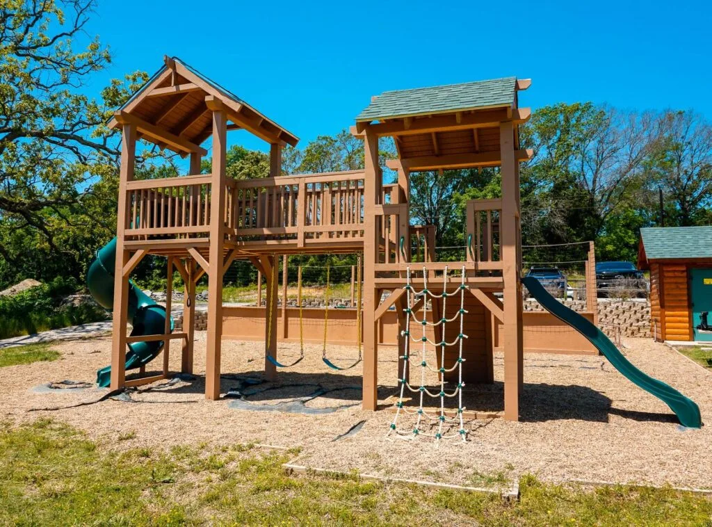 A kids playground at The Silver Spur Resort in Canton, Texas.