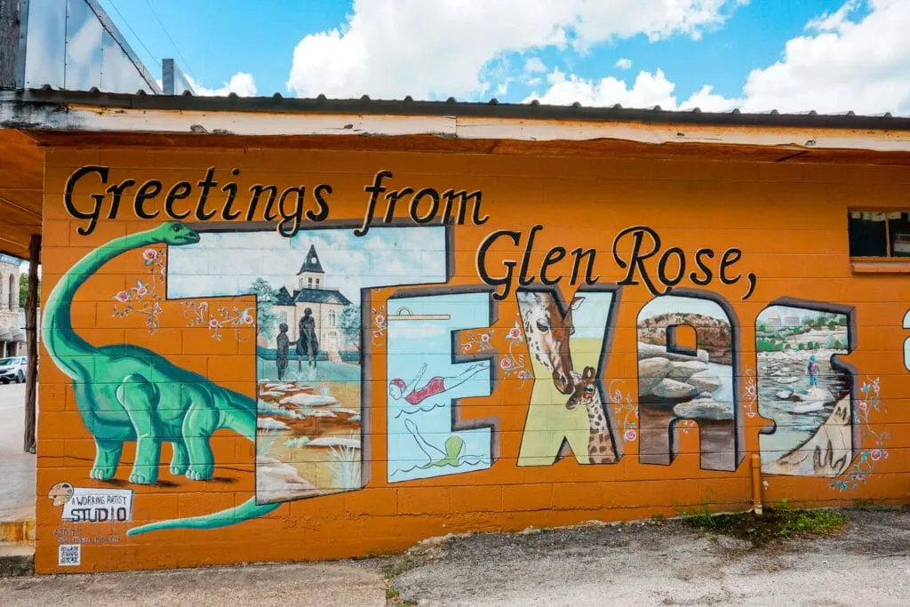 Wall mural of Glen Rose Texas