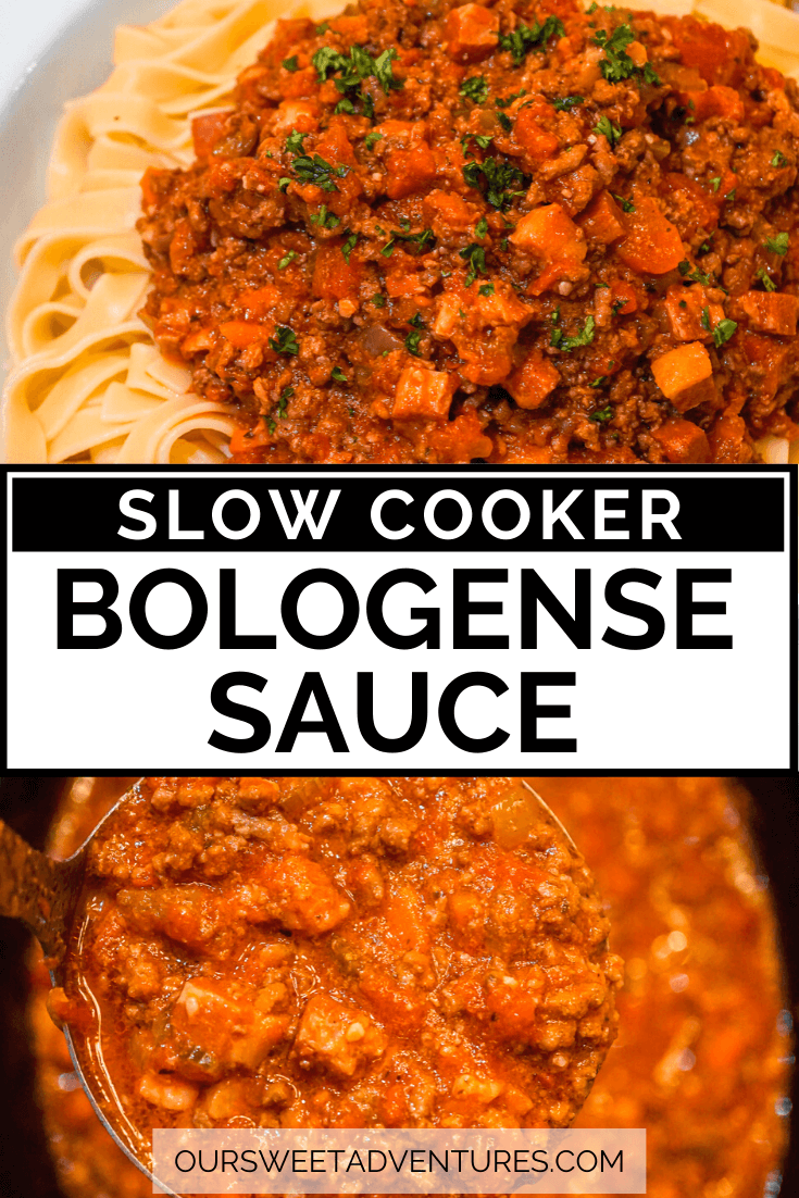 The Best Slow Cooker Bolognese Sauce Recipe with Tagliatelle Pasta