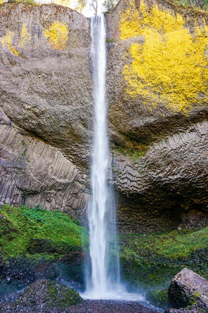 Latourell Falls, a plunging waterfall in Columbia River Gorge