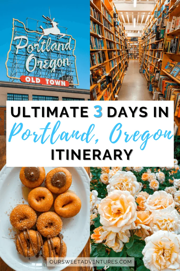 Donuts, craft beer, gardens, witch's castle, famous bookstore, and epic day trips are some of the best things for a 3 days in Portland, Oregon. My complete guide includes the best places to eat, where to stay, how to get around, and the perfect 3 day Portland itinerary. #Travel #Portland #Oregon | Best Things to Do | Itinerary | Travel Guide | Japanese Garden | Rose Test Garden | Powell's City of Books | Voodoo Doughnuts | Salt & Straw ice cream |