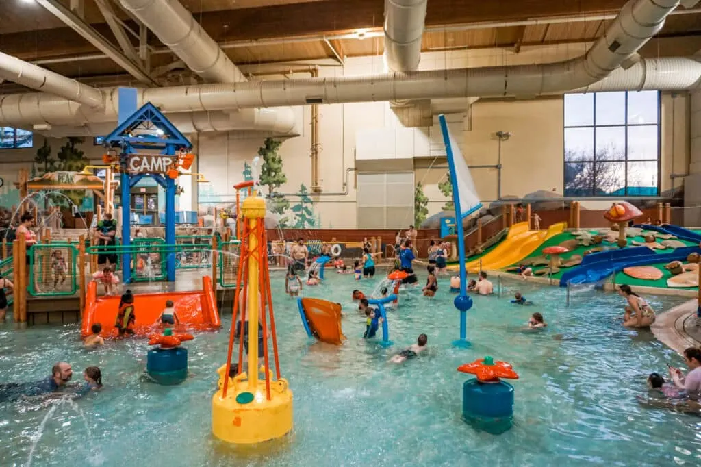 A fun indoor waterpark at Great Wolf Lodge in Grapevine, Texas - getting a day pass to play at the water park is one of the best things to do in Dallas with toddlers.