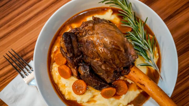 Instant Pot Braised Lamb Shanks with a Red Wine Jus