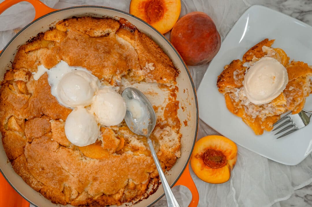 SouthernStyle Dutch Oven Peach Cobbler—Oven & Campfire Recipe