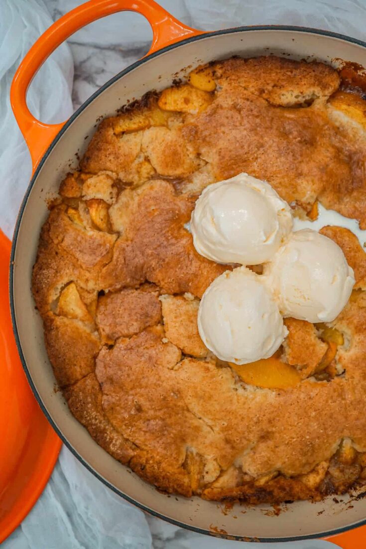 SouthernStyle Dutch Oven Peach Cobbler—Oven & Campfire Recipe